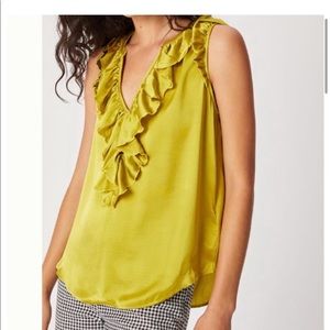 100% Silk Lavinia Anthropologie Ruffled Blouse M